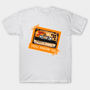 Orange Retro Cassette Poster T-Shirt T-Shirt